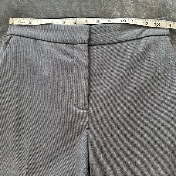 ZARA Blue Pattern Slim Leg Classic Trouser Pants - Picture 5 of 11